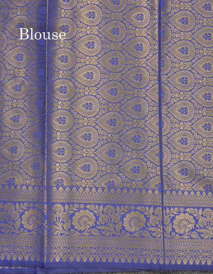 Semi Silk Saree - Magenta Colour Body Zari Butta With Fancy Border