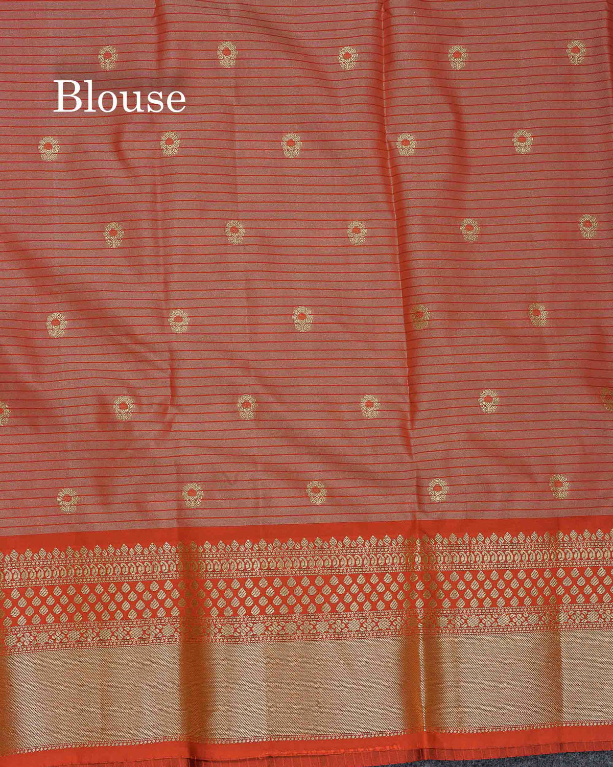 Semi Silk Saree - Light Chocolate Colour Body With Small Checks & Contrast Maroon Border