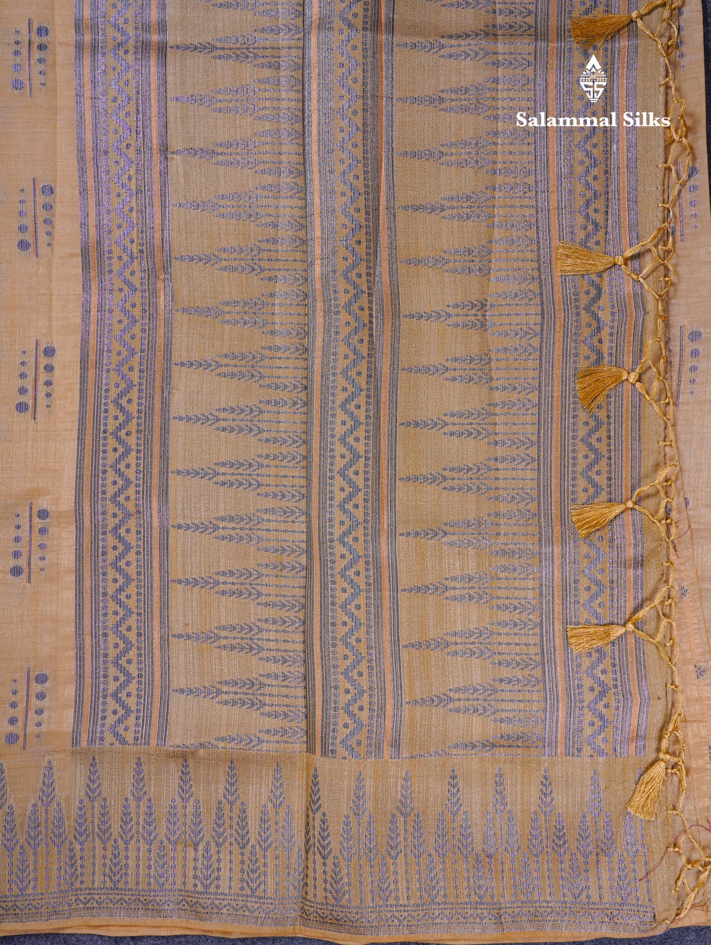 Beautiful Reddish Maroon Semi Raw Silk Saree With Fancy Border