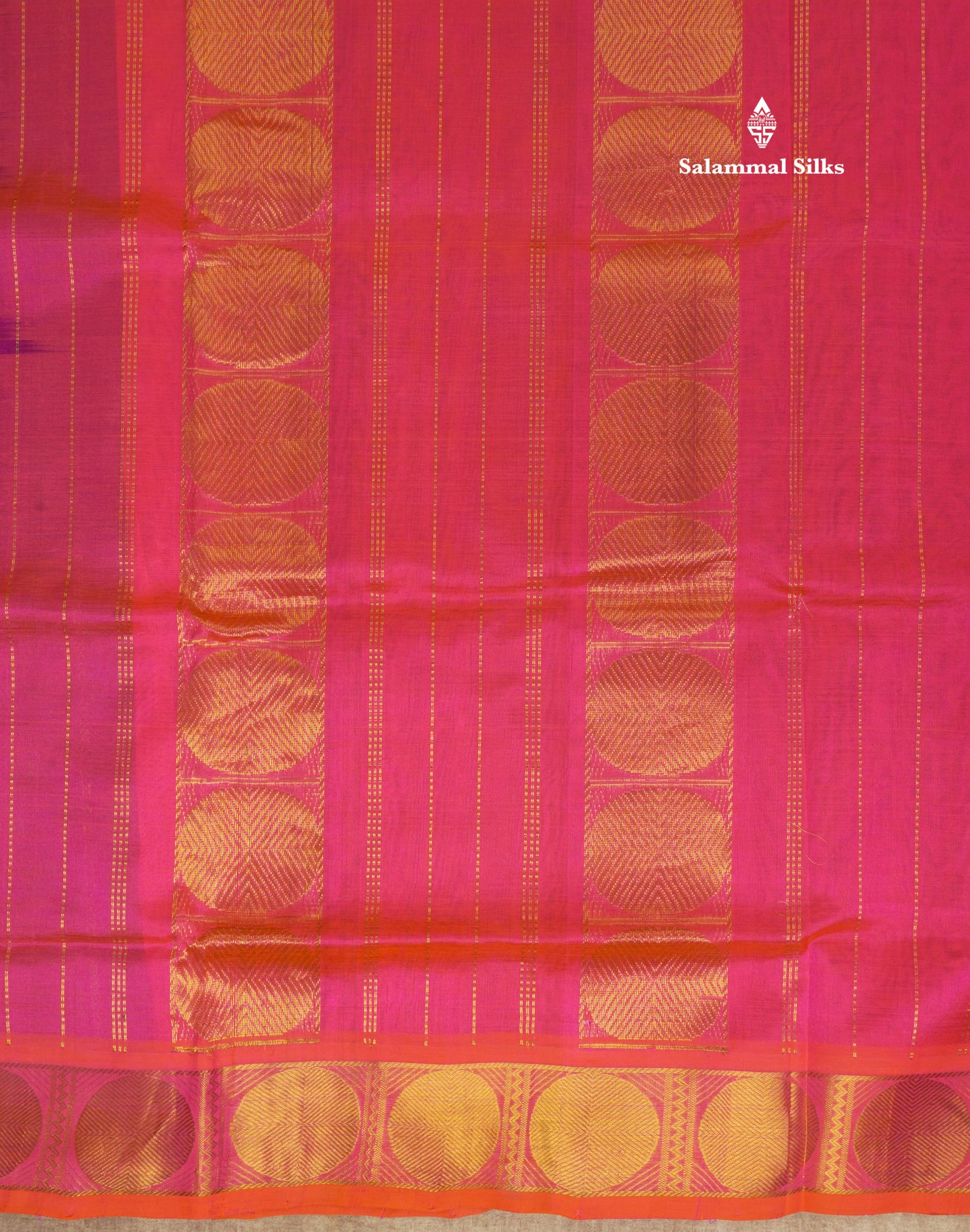Bottle Green Pure Silk Cotton Saree With Contrast Mustard Yellow Traditional Border
