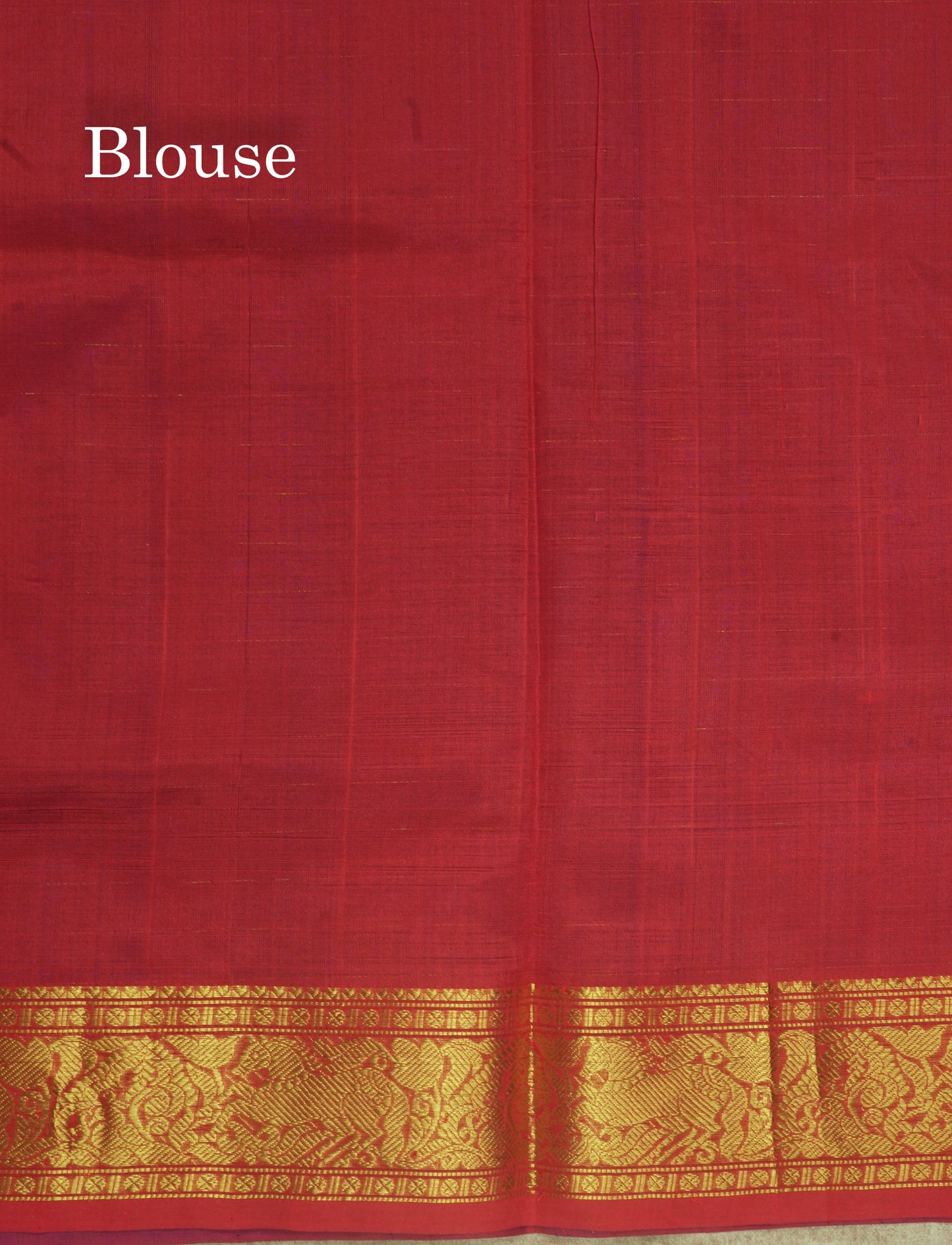 Royal Blue Zari Checks Pure Silk Cotton Saree With Traditional Gold Zari Border