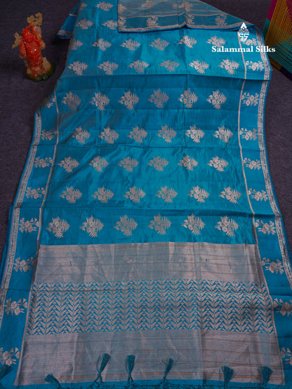 Beautiful Onion Pink Semi Raw Silk Saree With Fancy Border