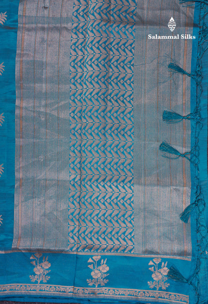 Beautiful Onion Pink Semi Raw Silk Saree With Fancy Border
