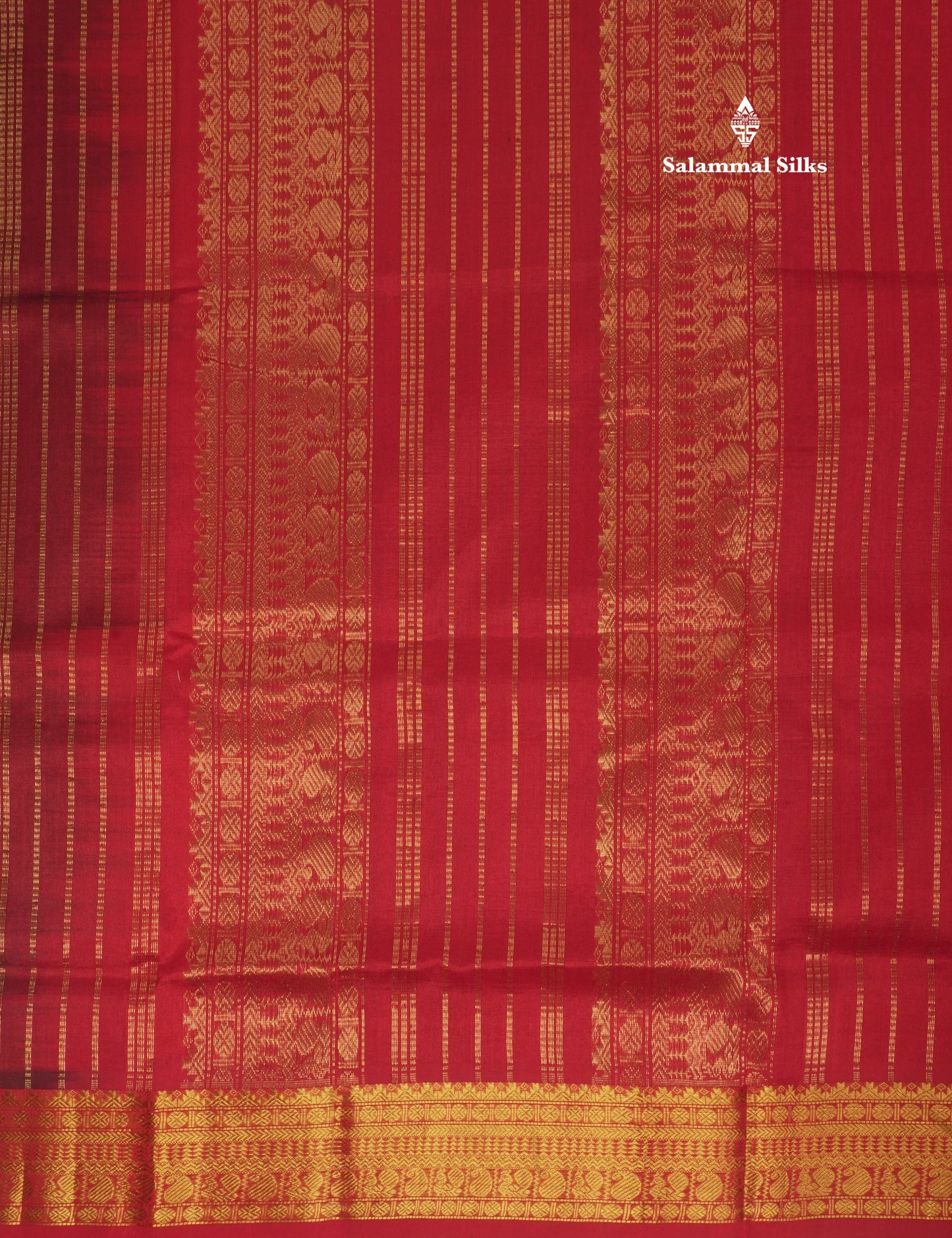 Grey Pure Silk Cotton Saree With Gold Zari Traditional Border