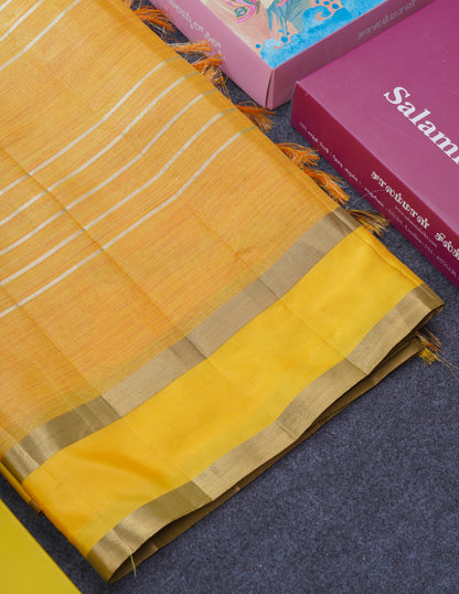 Kota Tissue Silk Saree Light Grey Colour With Gap Border
