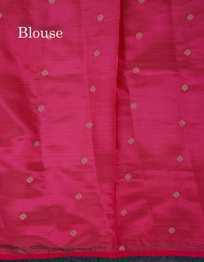 Beautiful Onion Pink Semi Raw Silk Saree With Fancy Border