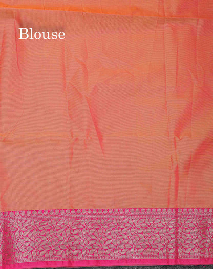 Semi Silk Saree - Parrot Green Colour Body Pochampally Design With Fancy Border
