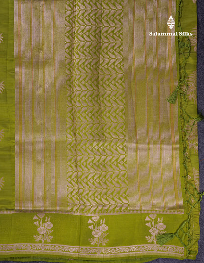Beautiful Onion Pink Semi Raw Silk Saree With Fancy Border