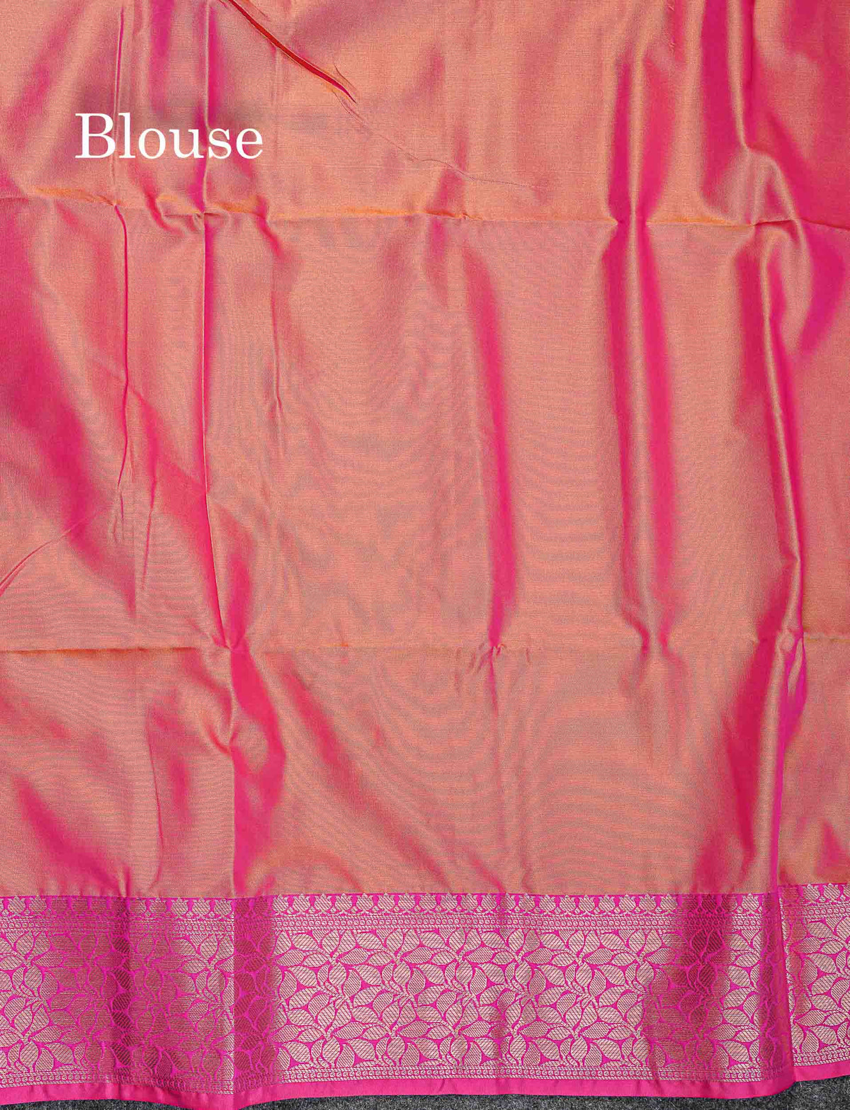 Semi Silk Saree - Orange Colour Body Pochampally Design With Fancy Border