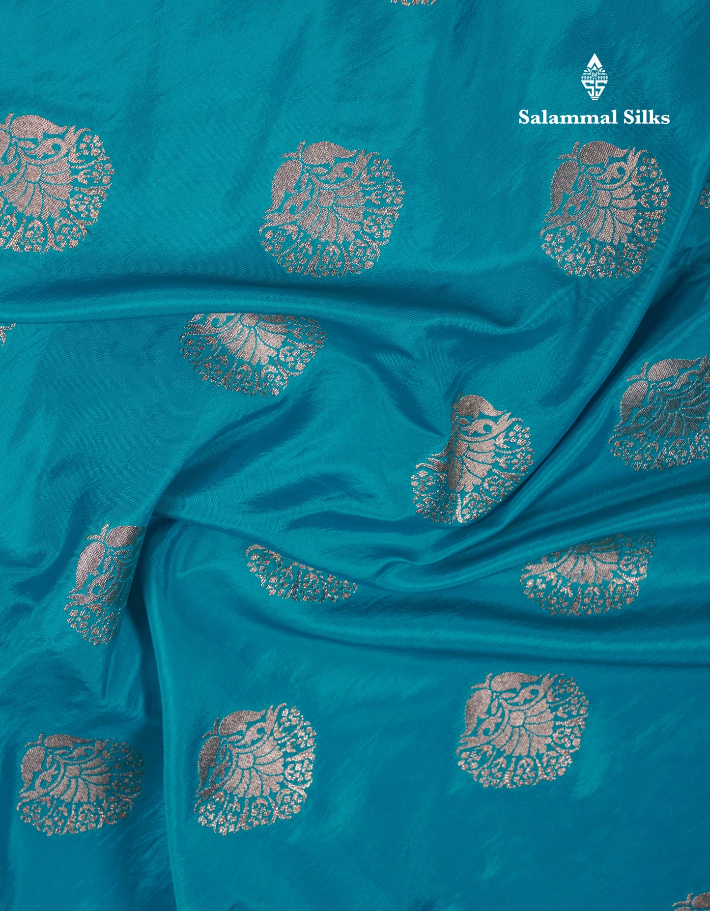 Beautiful Green Semi Raw Silk Saree With Fancy Border