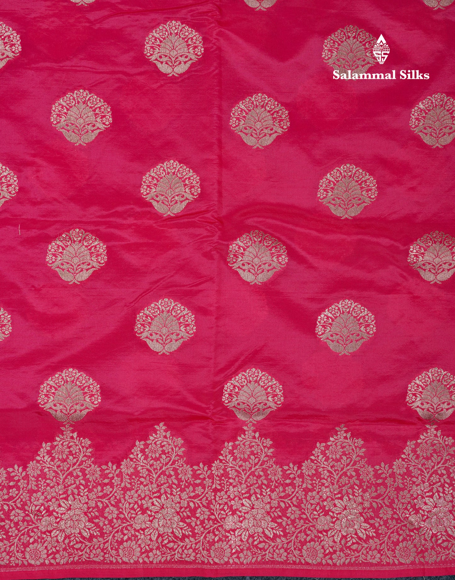 Beautiful Green Semi Raw Silk Saree With Fancy Border
