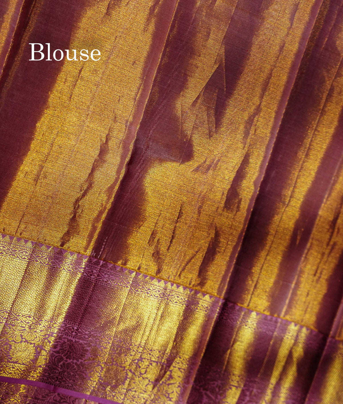 Beautiful Multicolor Tissue Pure Kanjivaram Silk Saree with Contrast Baby Pink Traditional Border