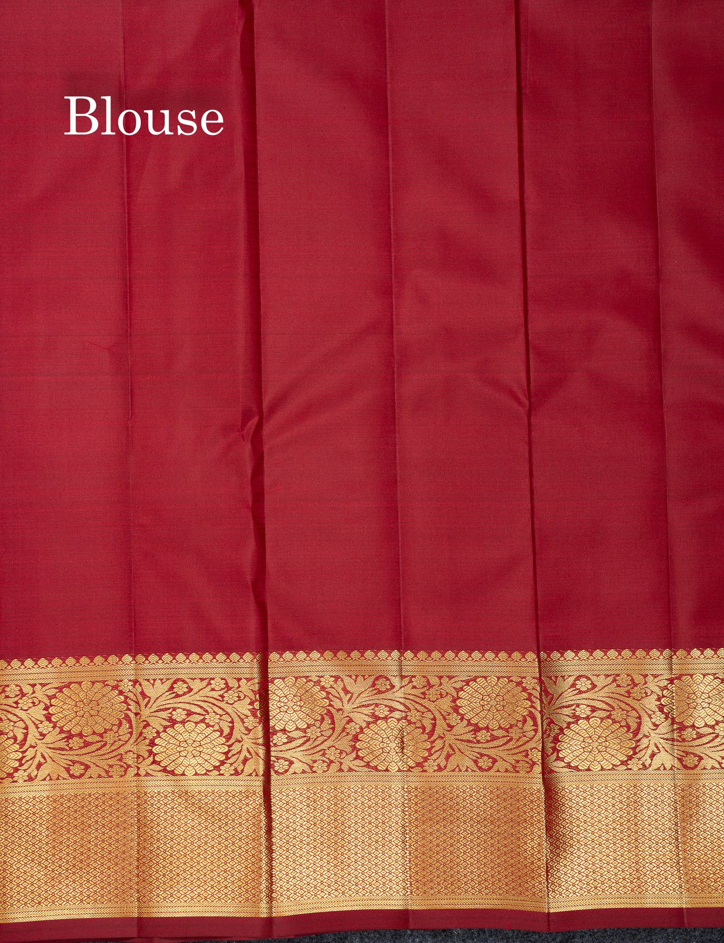 Beautiful Dark Maroon Bridal Pure Kanjivaram Silk Saree With Traditional Border