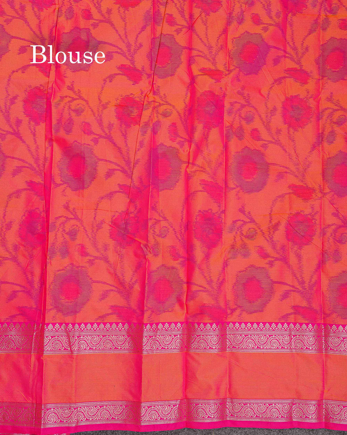 Semi Silk Saree - Olive Green Colour Body Zari Butta With Pochampally Fancy Border
