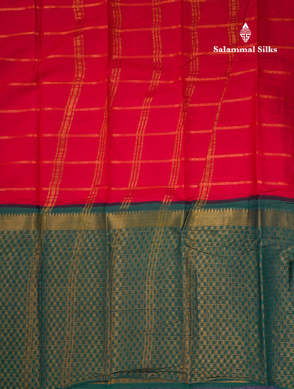 Beautiful Black Sungudi Cotton Saree With Contrast Peach Traditional Long Border
