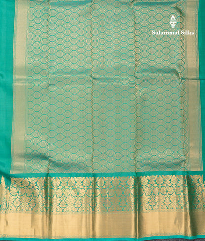 Dark Brown Colour Pure Kanjivaram Silk Saree with Pallakku Border