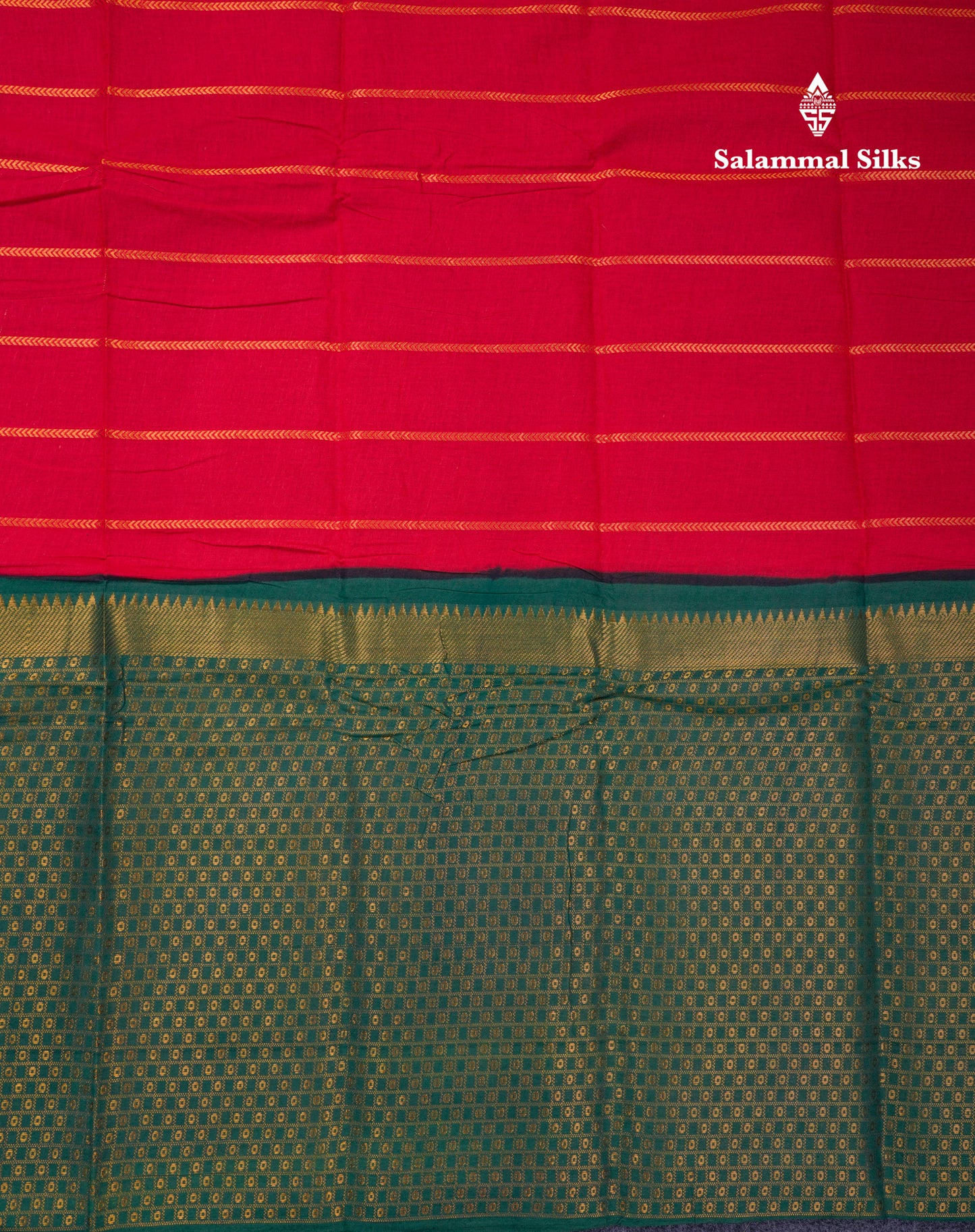 Beautiful Black Sungudi Cotton Saree With Contrast Peach Traditional Long Border