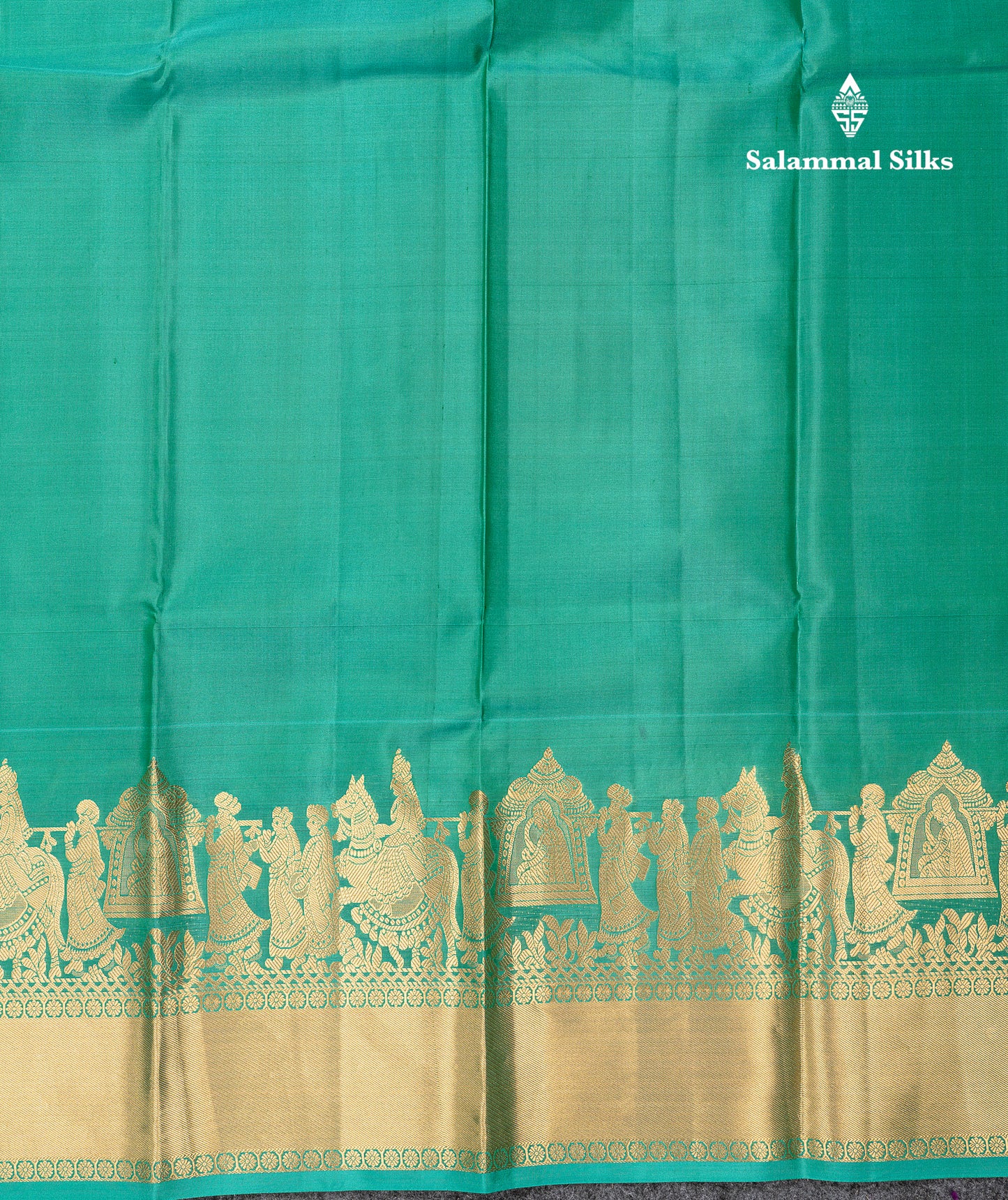 Dark Brown Colour Pure Kanjivaram Silk Saree with Pallakku Border