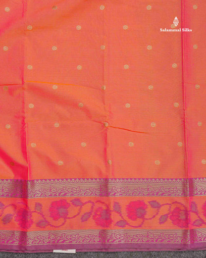 Semi Silk Saree - Olive Green Colour Body Zari Butta With Pochampally Fancy Border
