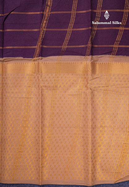 Beautiful Black Sungudi Cotton Saree With Contrast Peach Traditional Long Border