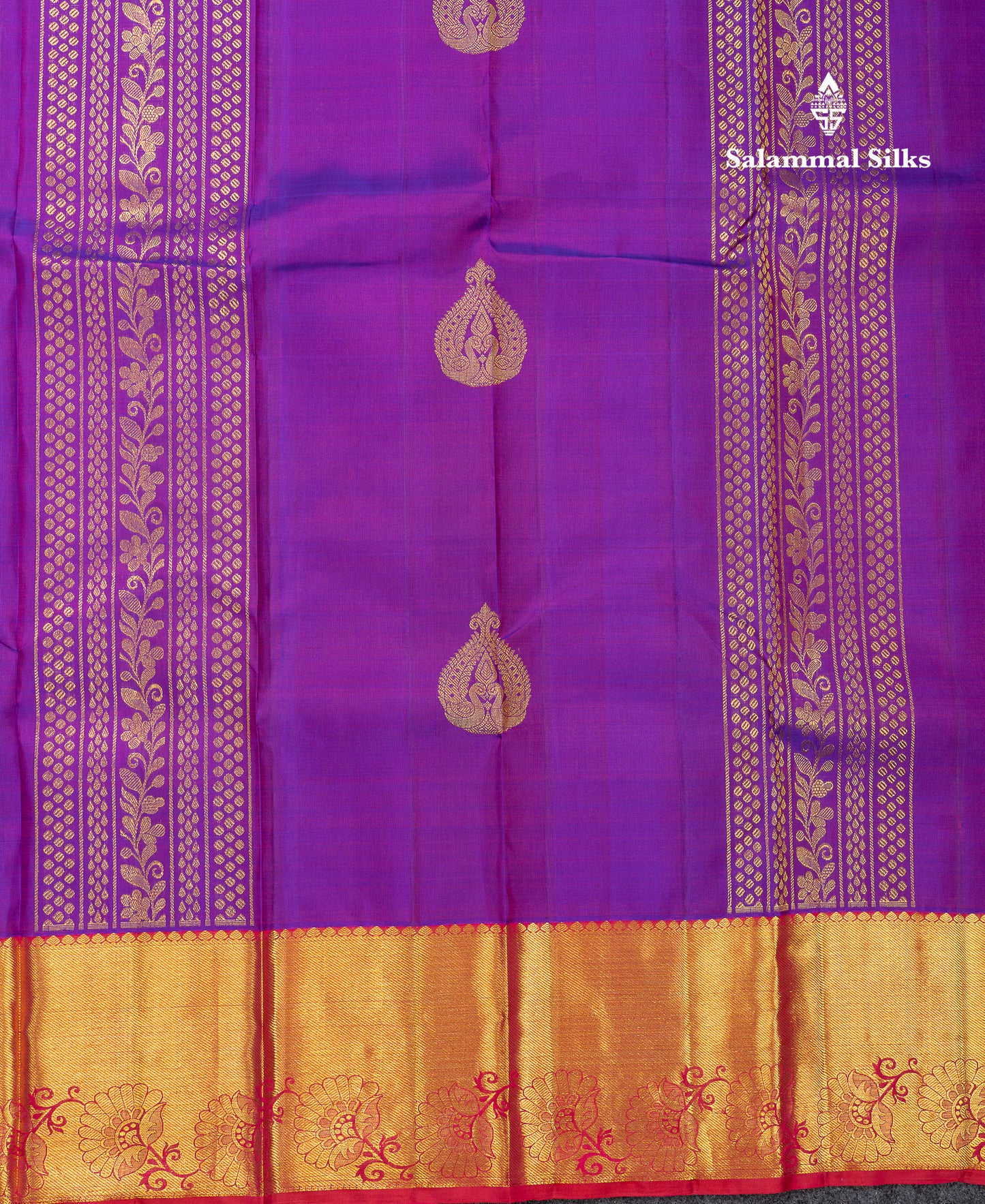 Beautiful Vadamalli Pure Kanjivaram Silk Saree With Contrast Pinkish Red Traditional Evening Morning Border