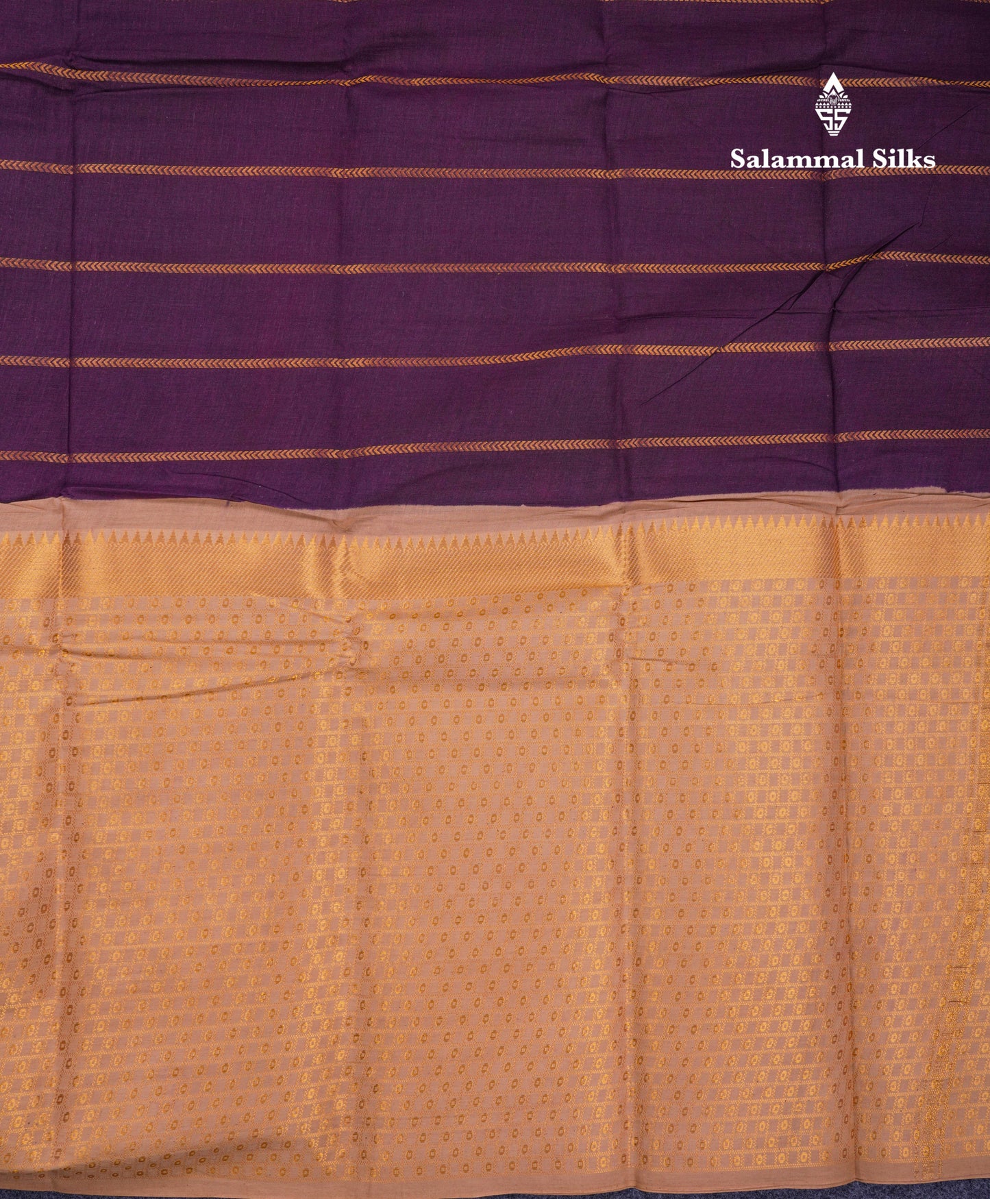 Beautiful Black Sungudi Cotton Saree With Contrast Peach Traditional Long Border