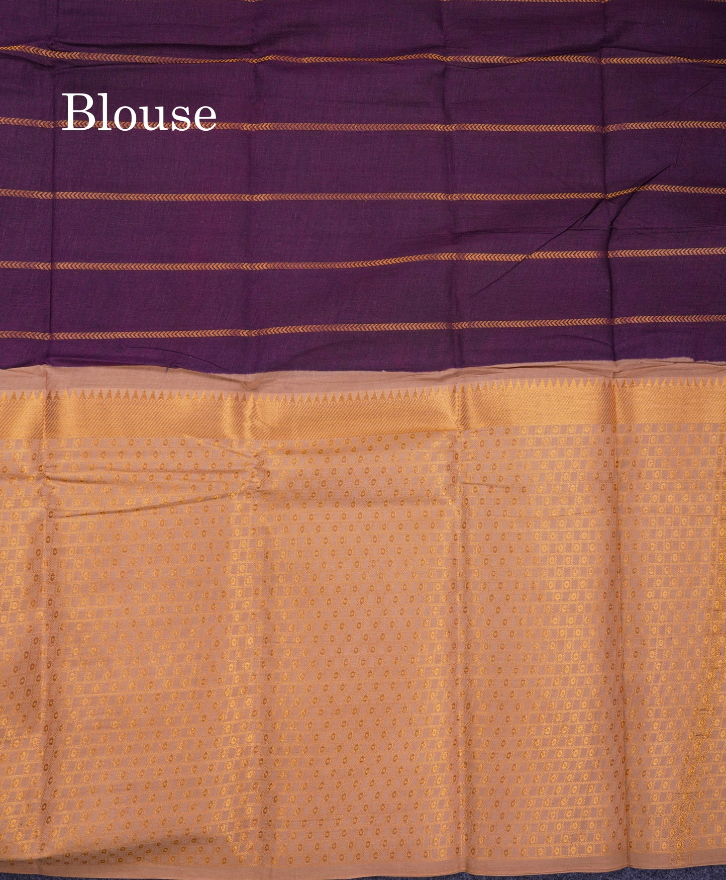 Beautiful Black Sungudi Cotton Saree With Contrast Peach Traditional Long Border