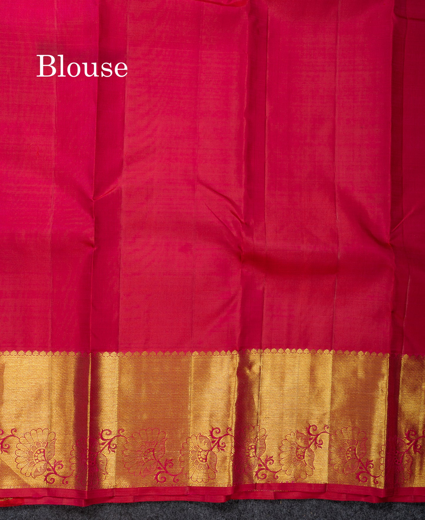 Beautiful Vadamalli Pure Kanjivaram Silk Saree With Contrast Pinkish Red Traditional Evening Morning Border
