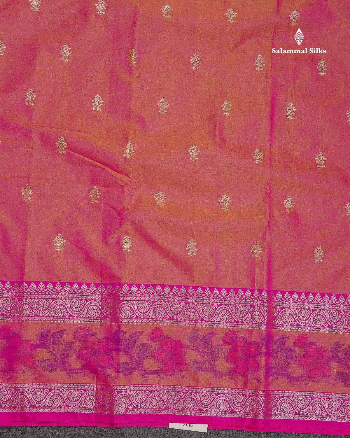 Semi Silk Saree - Olive Green Colour Body Zari Butta With Pochampally Fancy Border