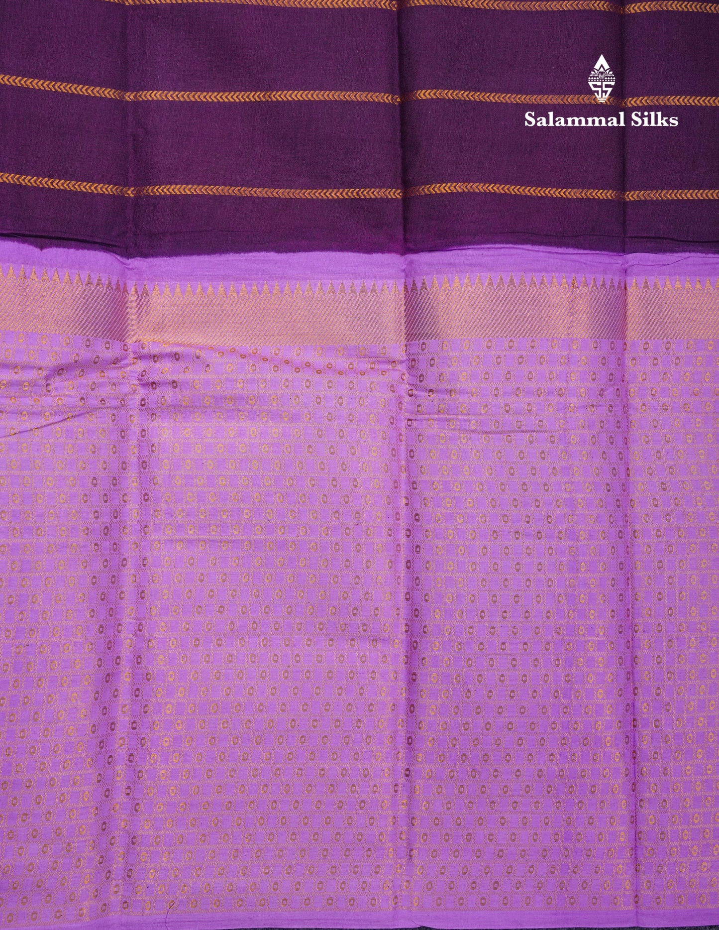 Beautiful Black Sungudi Cotton Saree With Contrast Peach Traditional Long Border