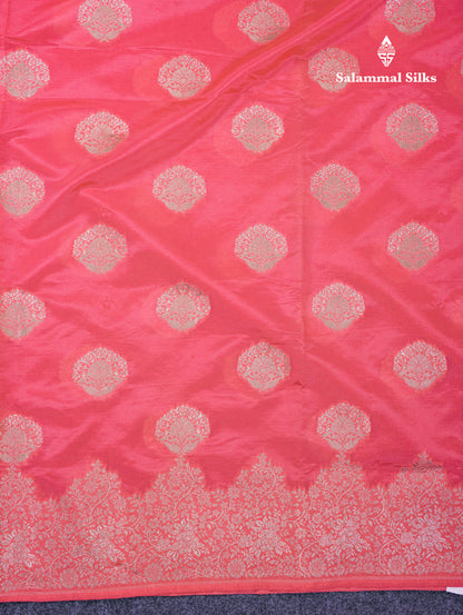 Beautiful Green Semi Raw Silk Saree With Fancy Border