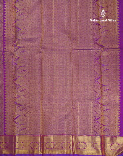 Beautiful Vadamalli Meenakari Work Bridal Pure Kanjivaram Silk Saree With Traditional Border