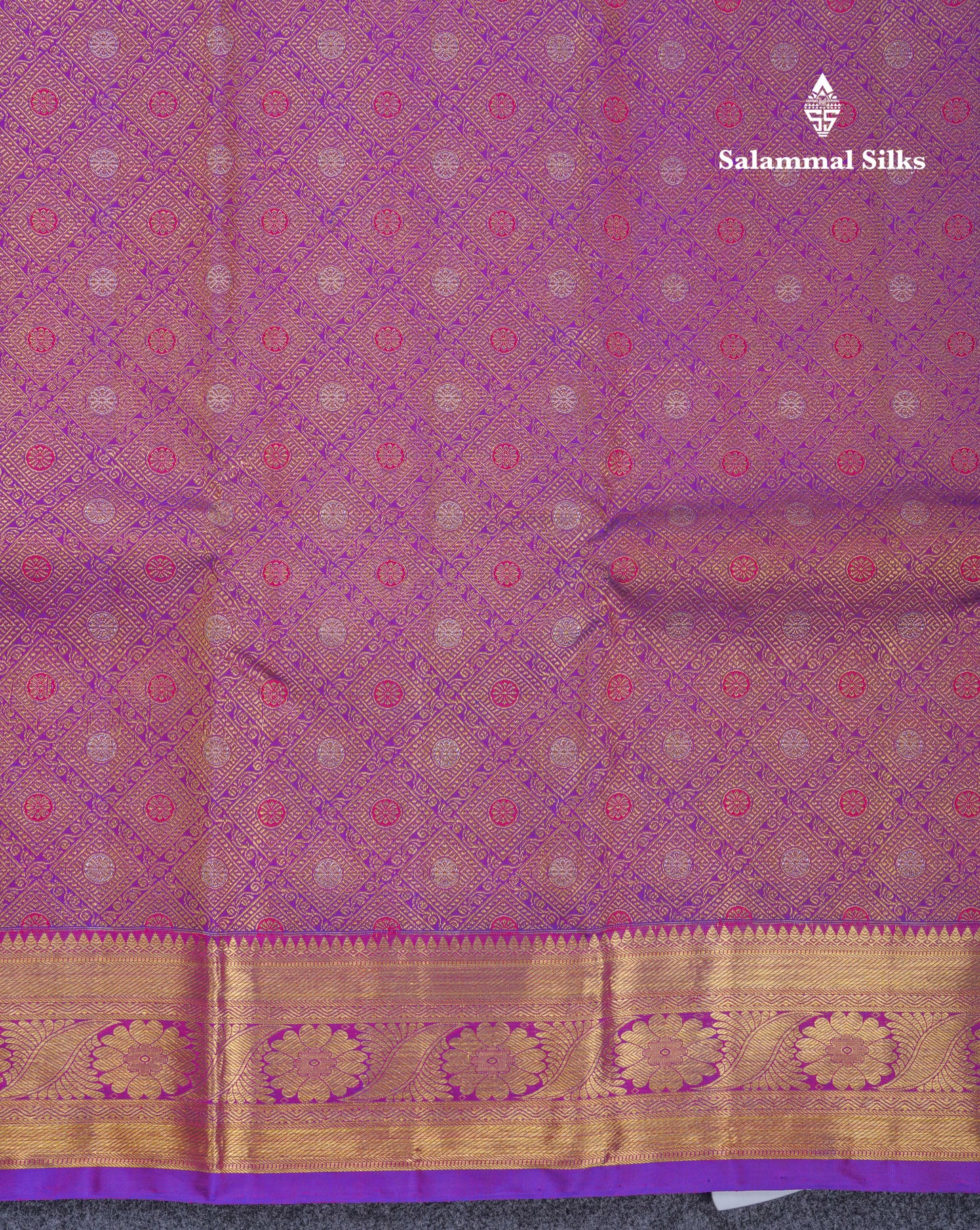 Beautiful Vadamalli Meenakari Work Bridal Pure Kanjivaram Silk Saree With Traditional Border