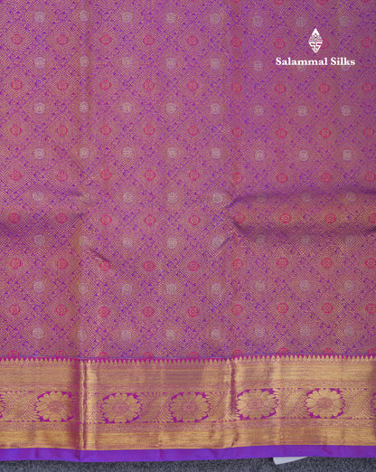 Beautiful Vadamalli Meenakari Work Bridal Pure Kanjivaram Silk Saree With Traditional Border