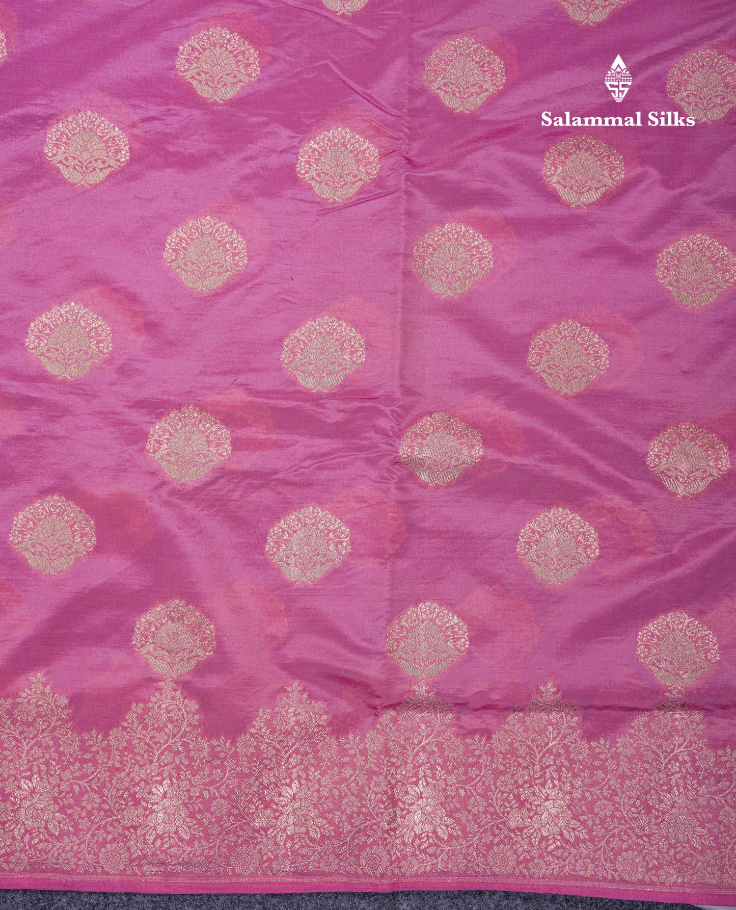Beautiful Green Semi Raw Silk Saree With Fancy Border