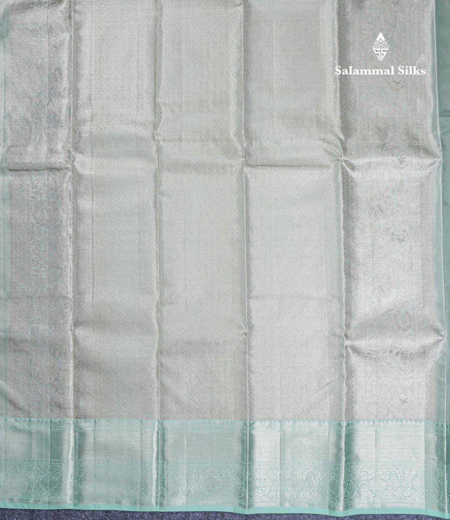 Light Parrot Green Tissue Bridal Pure Kanjivaram Silk Saree With Contrast Elaichi Green Border