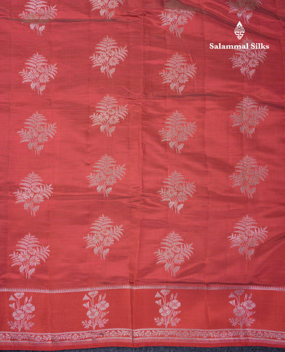 Beautiful Onion Pink Semi Raw Silk Saree With Fancy Border