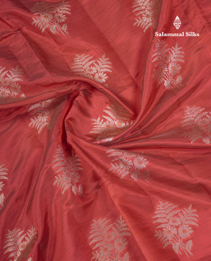 Beautiful Onion Pink Semi Raw Silk Saree With Fancy Border