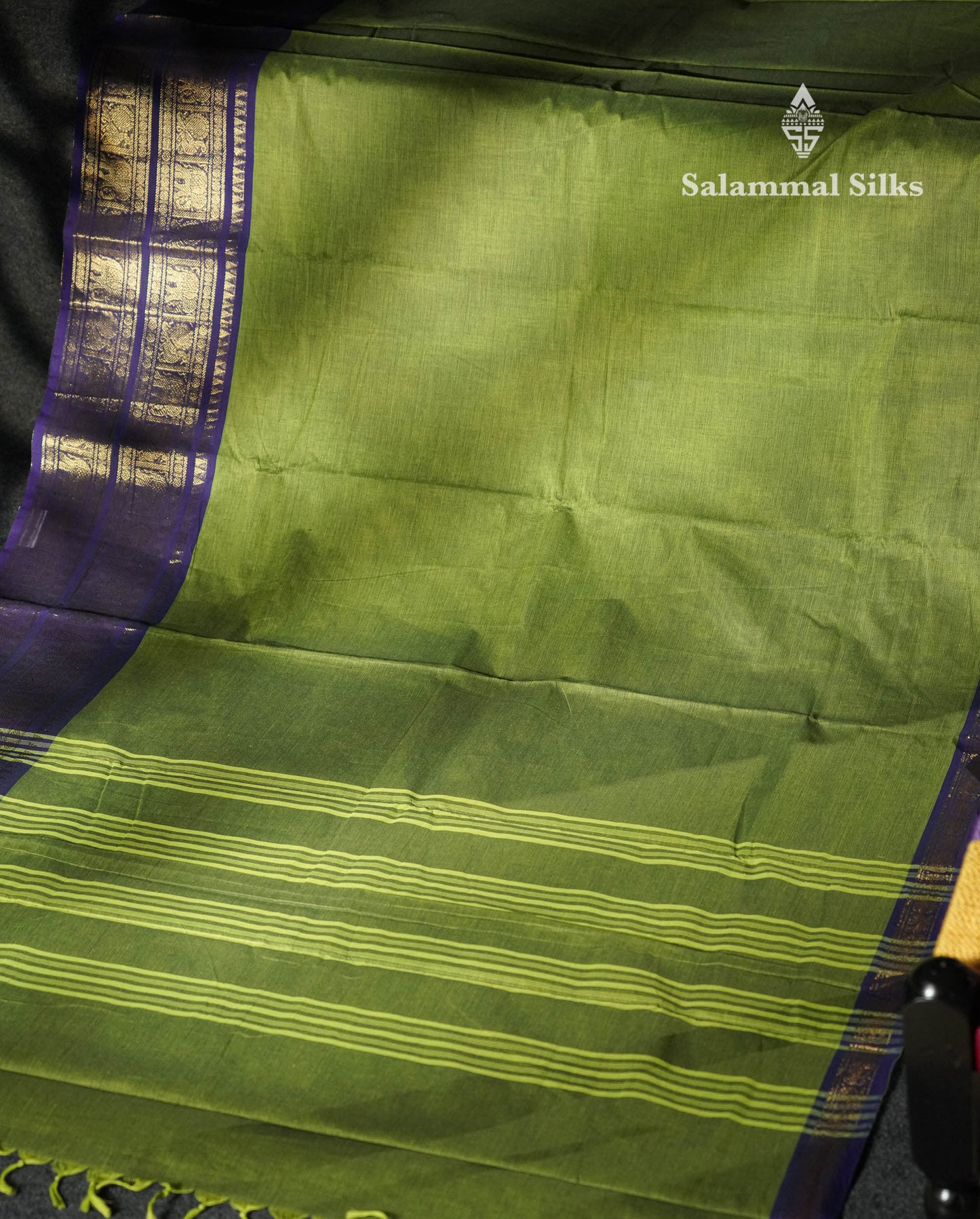 Beautiful Rust Orange Plain Pure Chettinad Cotton Saree With Contrast Dark Brown Traditional Evening Morning Border