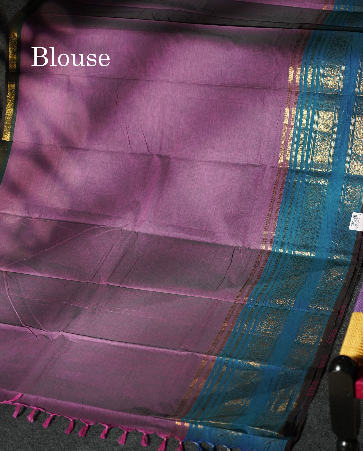 Beautiful Grey Plain Pure Chettinad Cotton Saree With Contrast Bottle Green Traditional Evening Morning Border