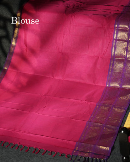 Beautiful Olive Mustard Yellow Plain Pure Chettinad Cotton Saree With Contrast Navy Blue Traditional Evening Morning Border