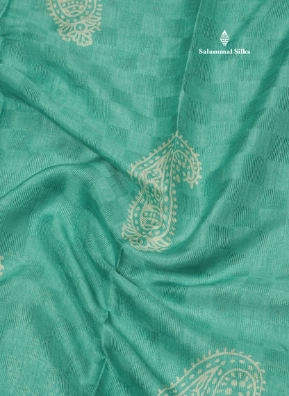 Pastel Violet Semi Dola Fancy Saree Printed Design With Traditional Zari Border