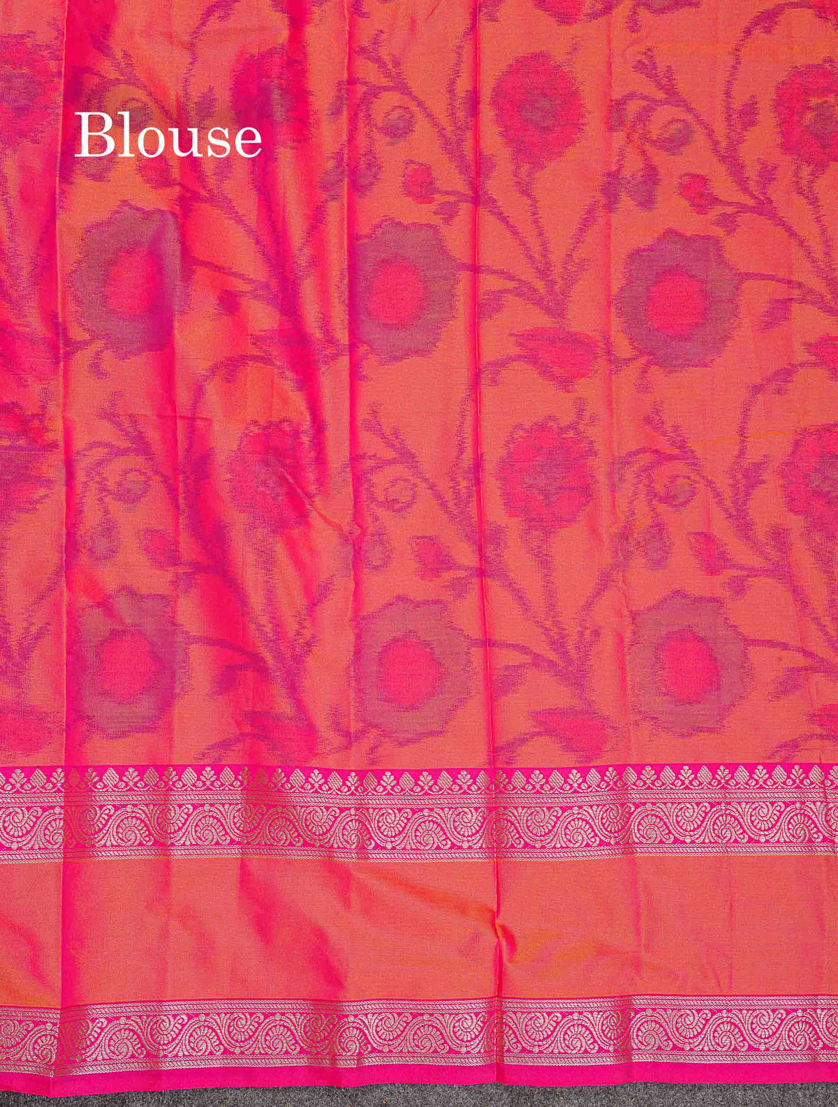 Semi Silk Saree - Olive Green Colour Body Zari Butta With Pochampally Fancy Border