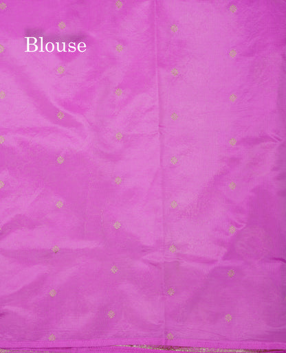 Beautiful Green Semi Raw Silk Saree With Fancy Border
