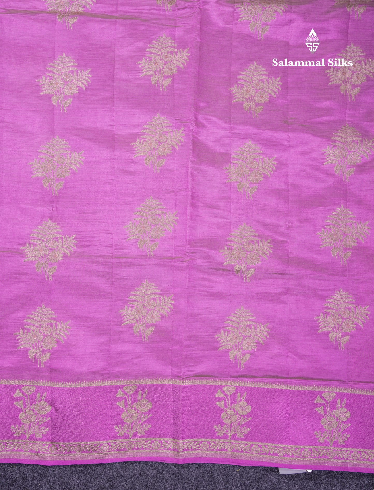 Beautiful Onion Pink Semi Raw Silk Saree With Fancy Border
