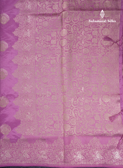 Beautiful Green Semi Raw Silk Saree With Fancy Border