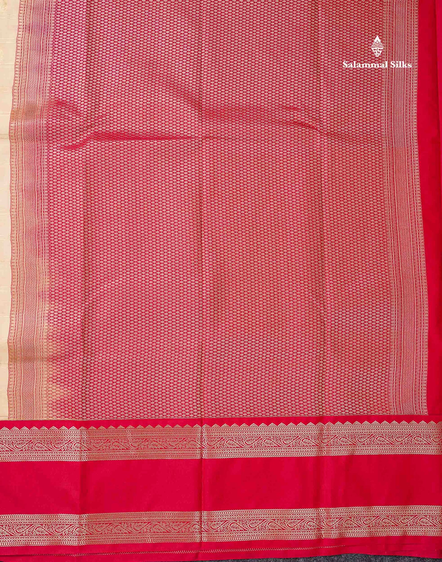 Semi Silk Saree - Light Lavender Mango Butta With Checks Along With Contrast Dark Brown Traditional Gap Border