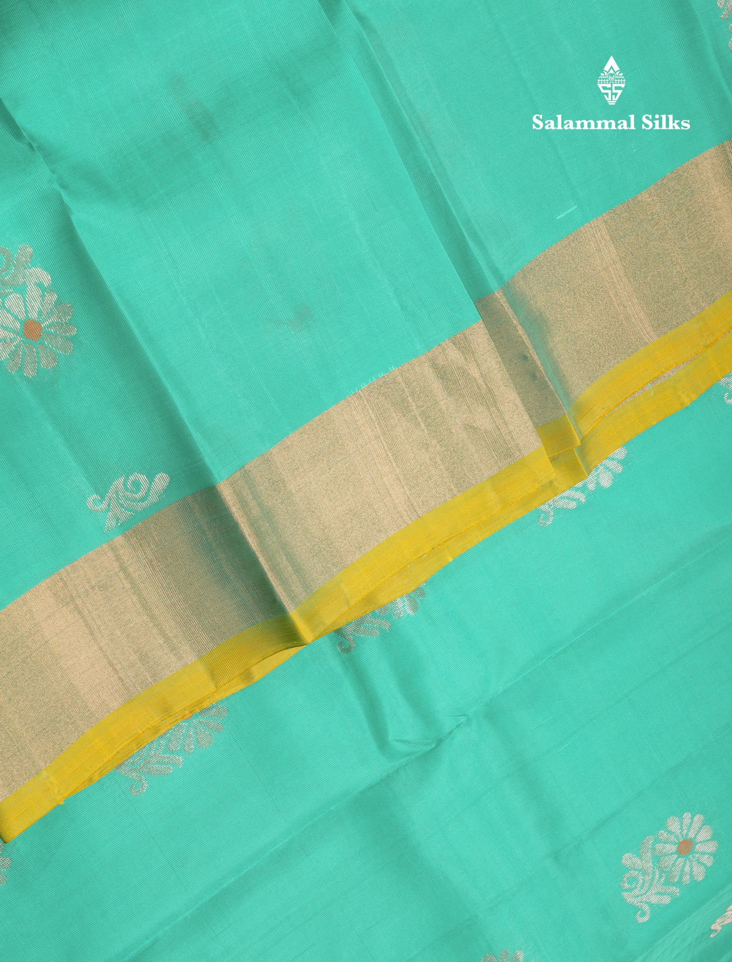 Rexona Green Pure Silk Mix Saree With Contrast Manthulir Green Border