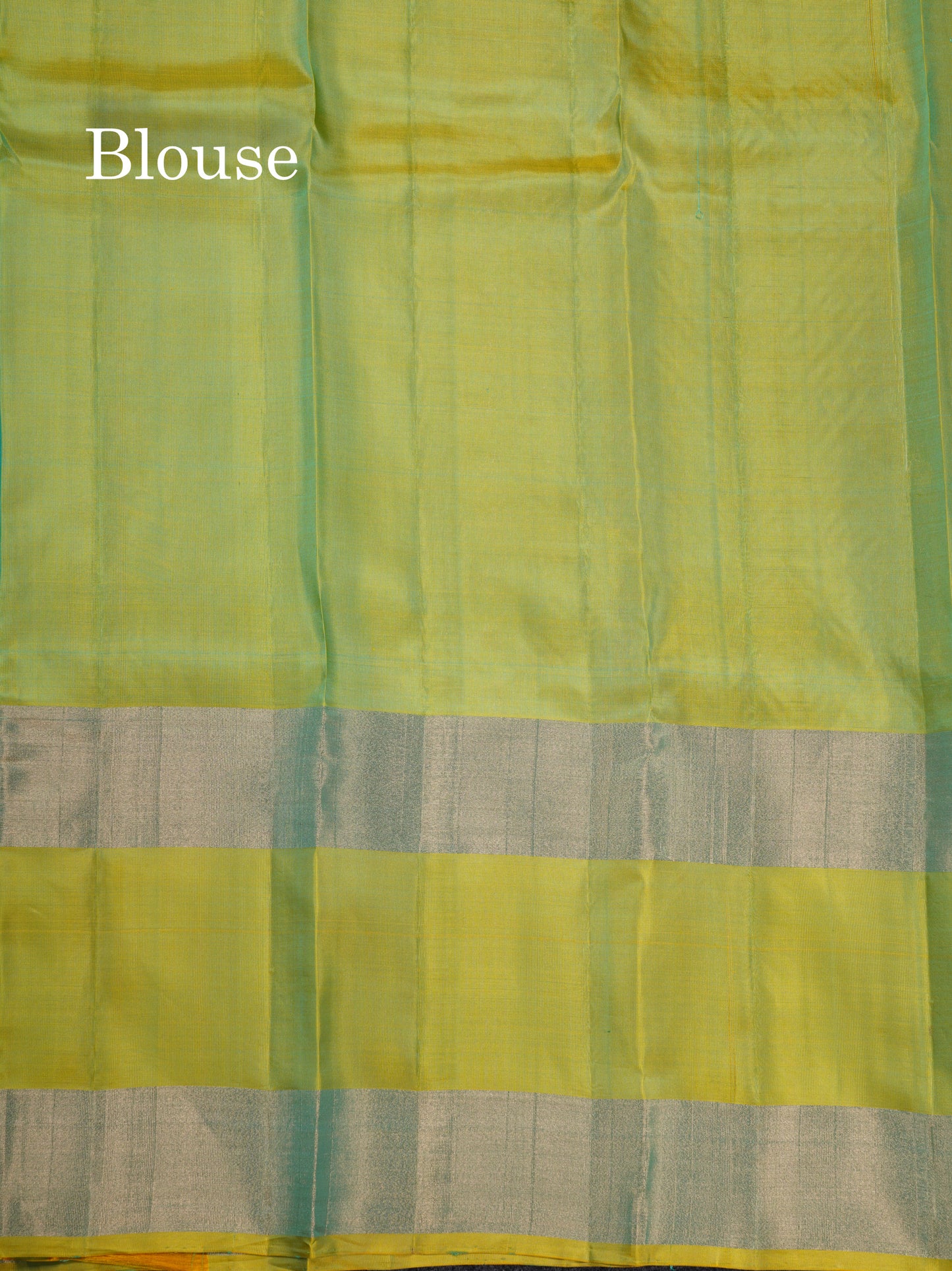 Rexona Green Pure Silk Mix Saree With Contrast Manthulir Green Border