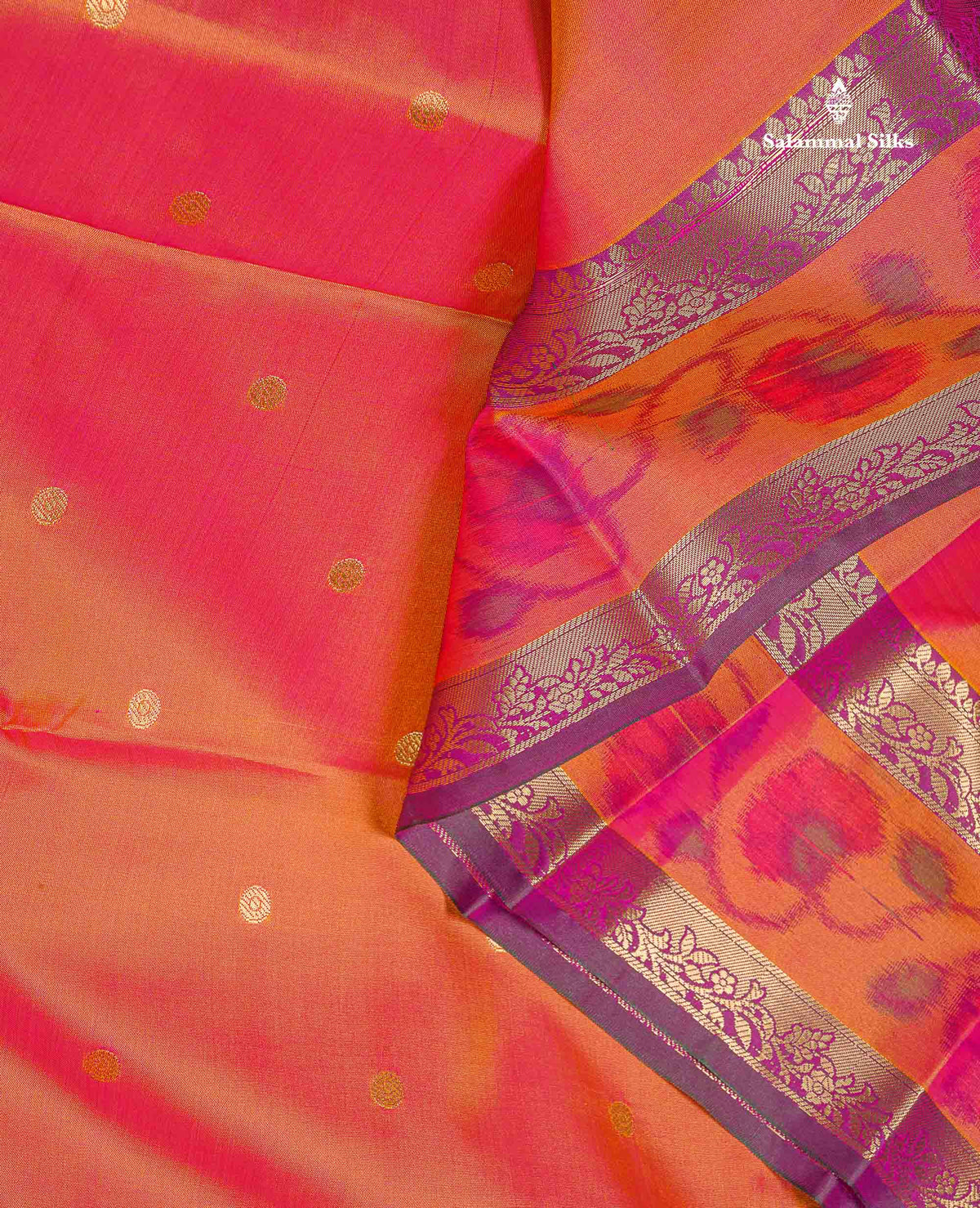 Semi Silk Saree - Olive Green Colour Body Zari Butta With Pochampally Fancy Border